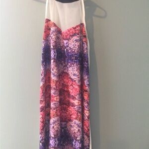 ModCloth Shilla Floral Halter Mini Dress